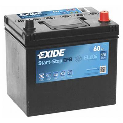 Exide Start-Stop EFB EL604 akkumulátor, 12V 60Ah 520A, J+, japán